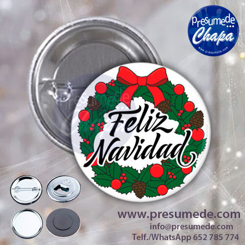 Chapas para navidad corona