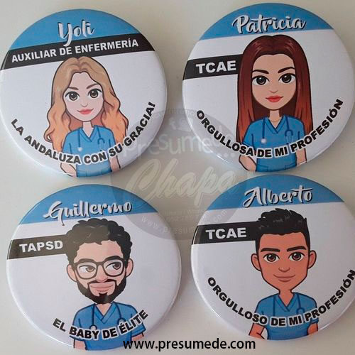 Chapas profesiones avatar