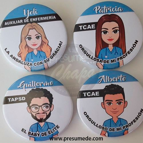 Chapas personalizadas - Camisetismo