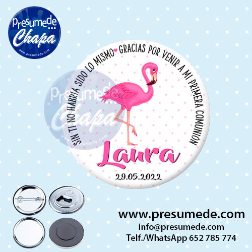 Chapas para comunión flamenco