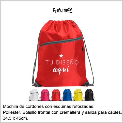 Mochila de poliéster merchandising 47152M
