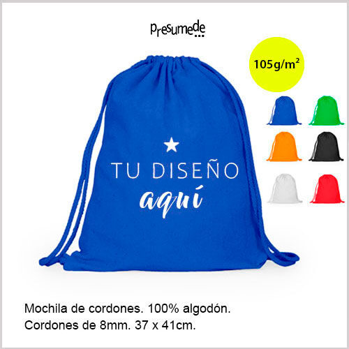 Mochila de algodón merchandising 47175M