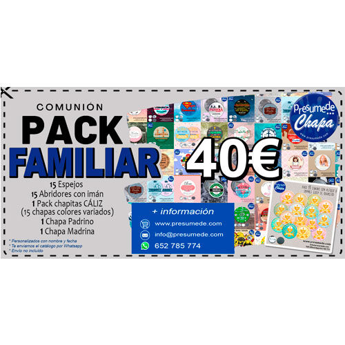 Pack familiar para Comunión