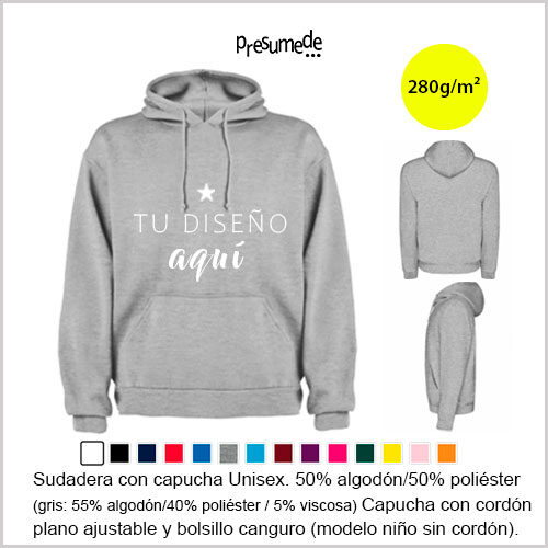 Sudadera con capucha merchandising unisex