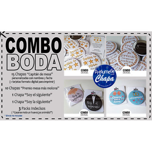 Pack Combo Boda