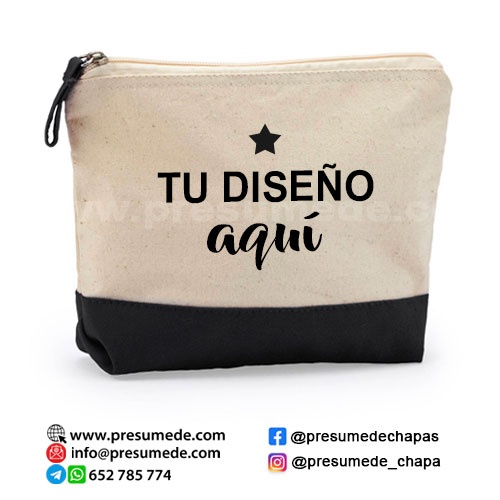 Neceser de algodón con tu diseño