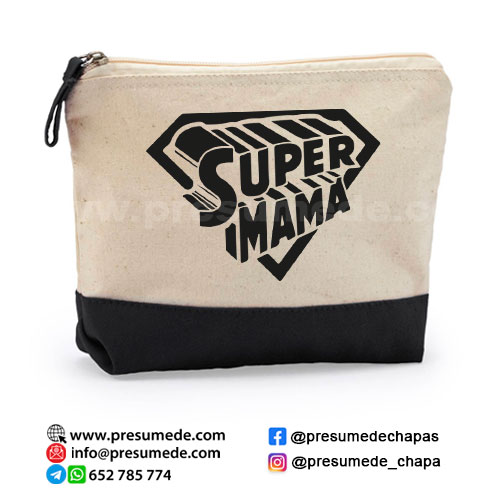 Neceser de algodón Super Mamá
