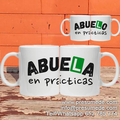 Taza abuelos en prácticas