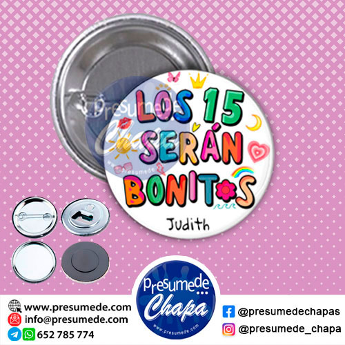 Chapas para mis 15 serán bonitos