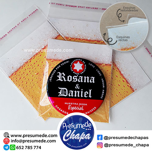 Packaging tarjeta más bolsita