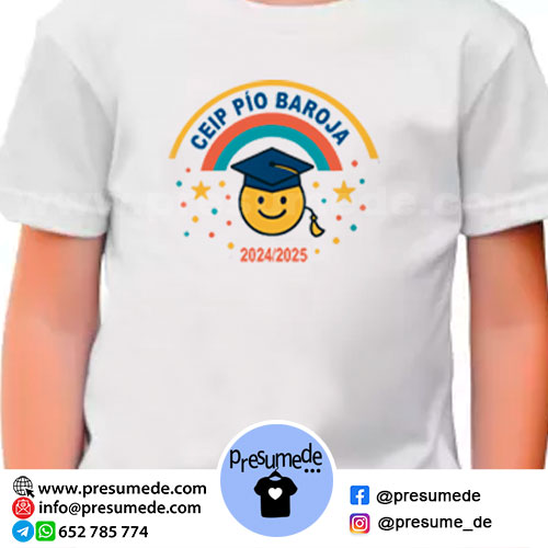camiseta para graduación emoji