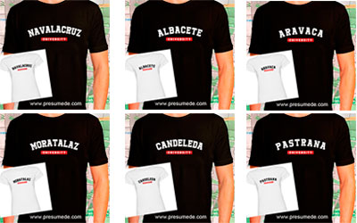 Camisetas PUEBLOS UNIVERSITY