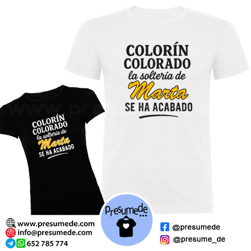 camiseta para despedida colorín colorado, la soltería de...se ha acabado