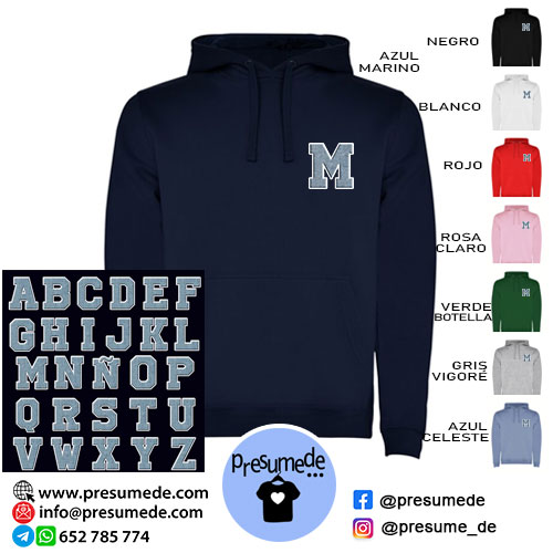 Sudadera personalizada inicial