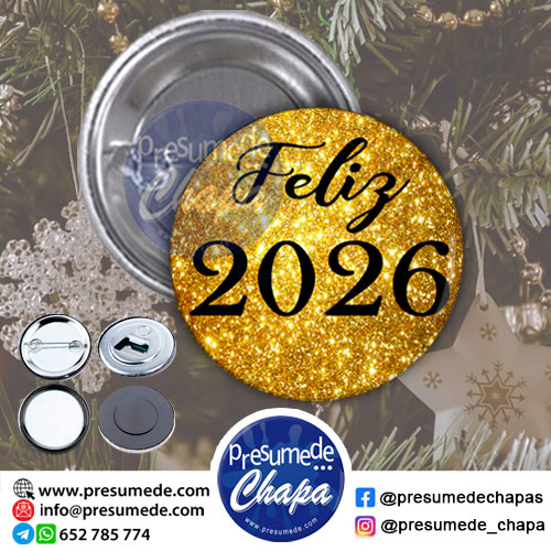Chapas feliz año 2026