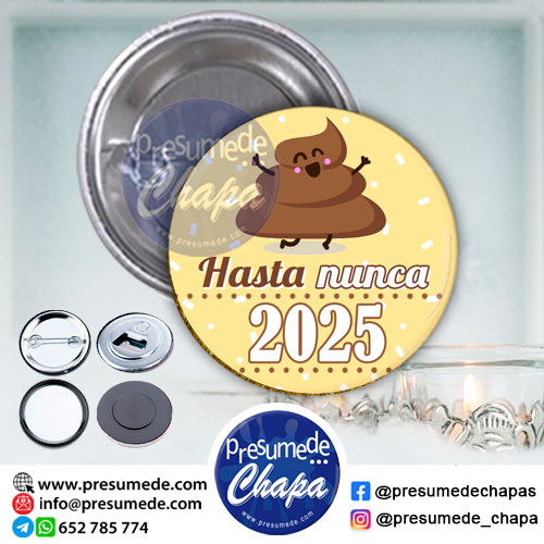 Chapas para navidad hasta nunca 2025