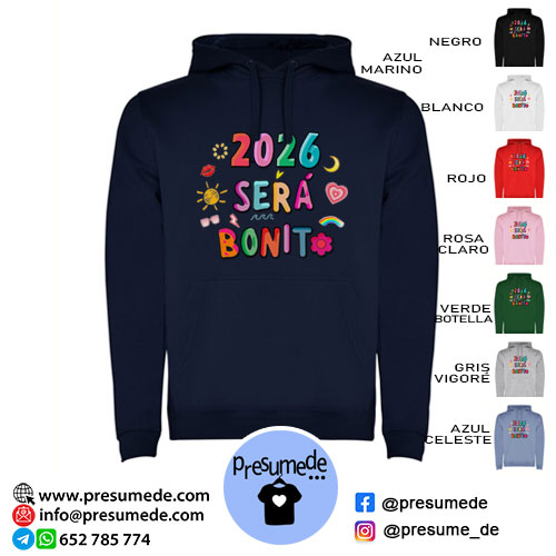 Sudadera 2026 será bonito