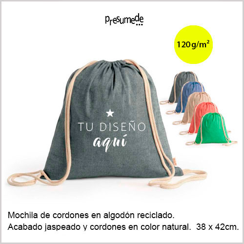 Mochila de algodón merchandising 47165M