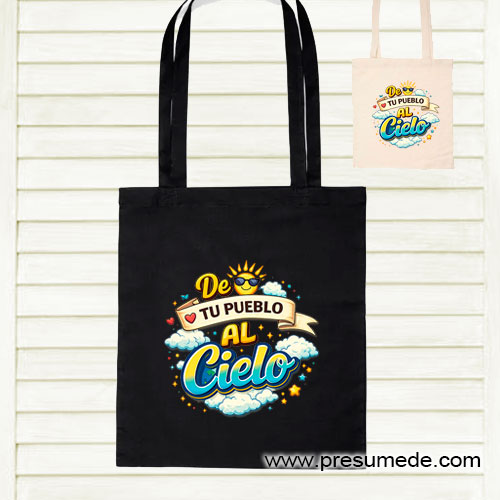 Bolsa de algodón al cielo personalizada