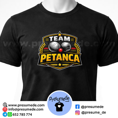 Camiseta team petanca