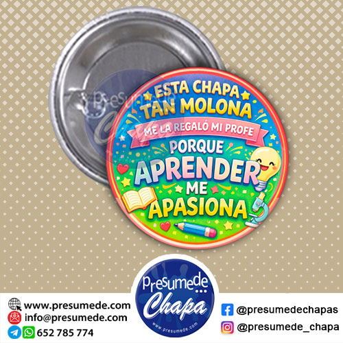 Chapas para graduación esta chapa tan molona me la regaló mi profe