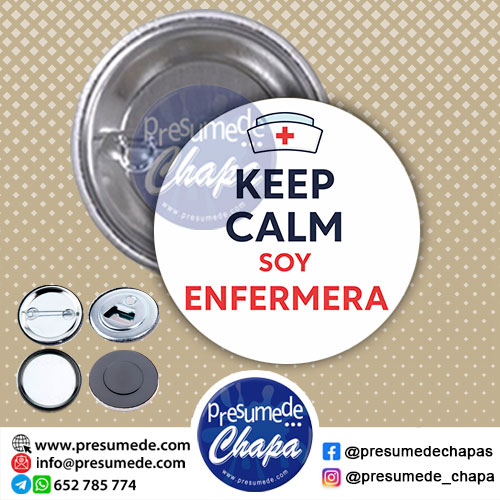 Chapas profesiones keep calm soy enfermera