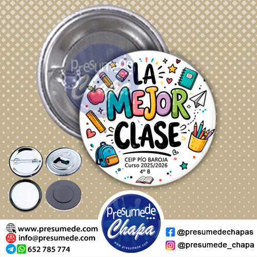 Chapas para graduación la mejor clase