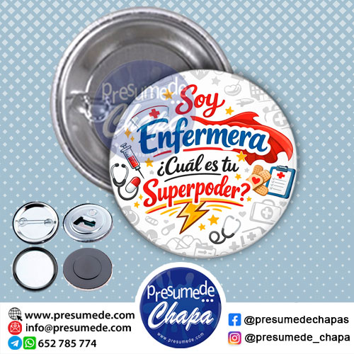 Chapas profesiones soy enfermera