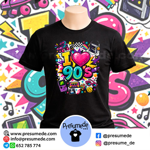 camiseta I love 90'S