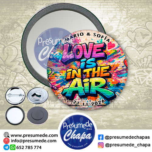 Espejos para boda grafiti love is in the air