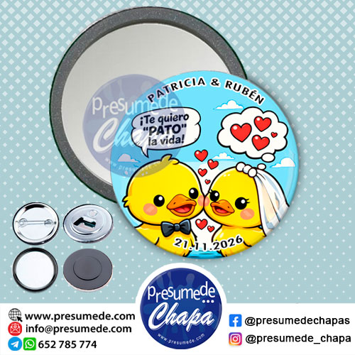 Espejos para boda pato la vida