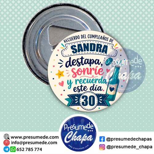 Abridores para cumpleaños destapa, sonríe y recuerda este día