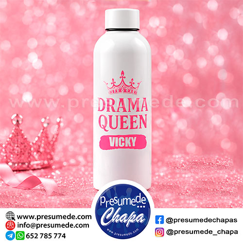 Bidón drama queen personalizado con nombre