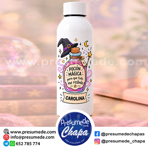 Bidón poción mágica personalizado con nombre
